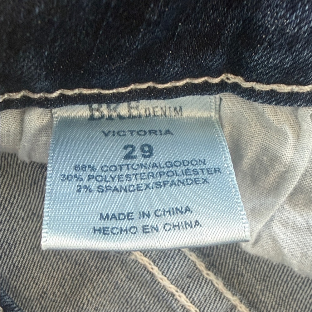 BKE Buckle Distressed Victoria Blue Jean Shorts 29 - Picture 4 of 4